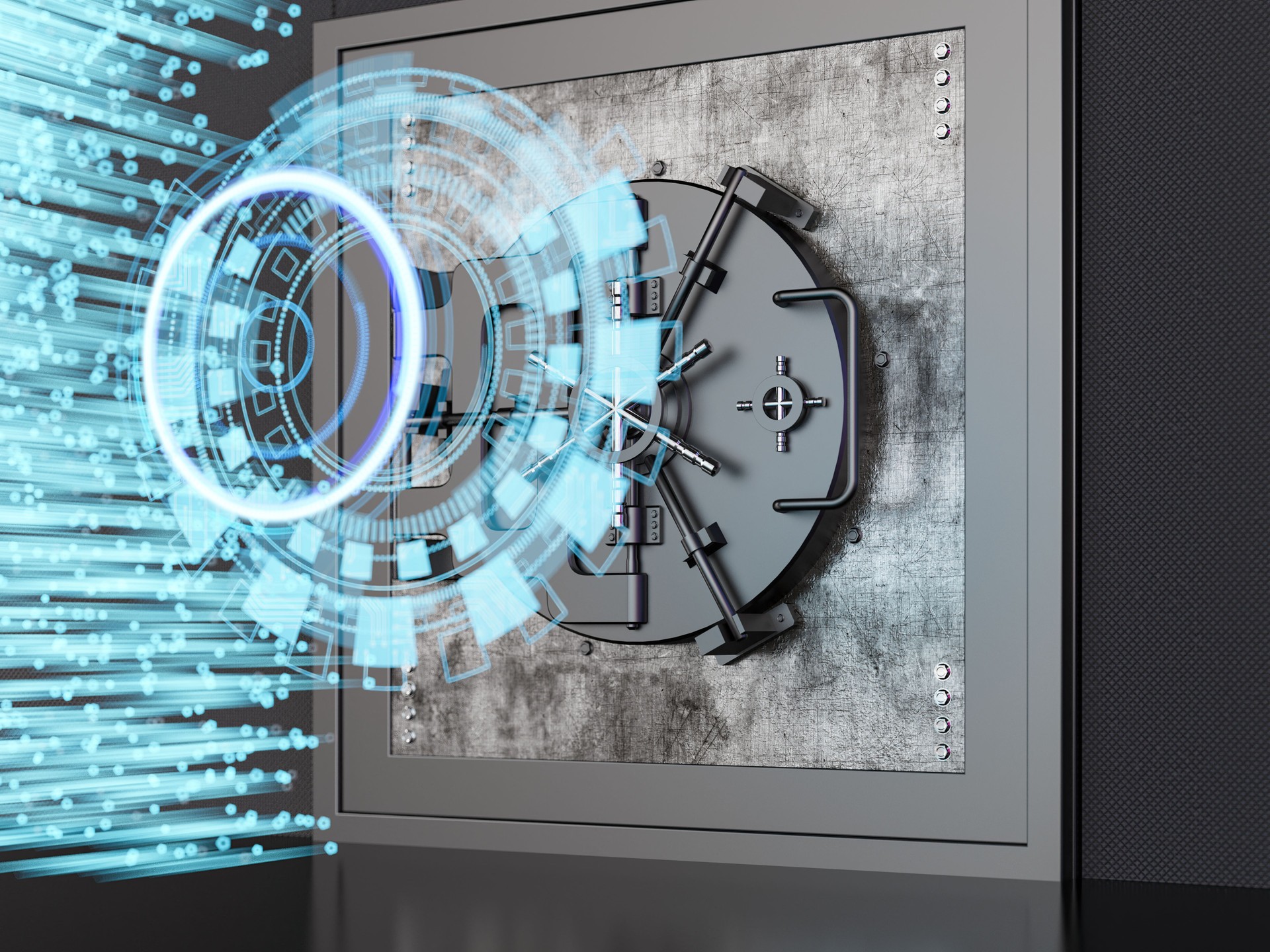 Digital HUD Holograms with a Metal Safe